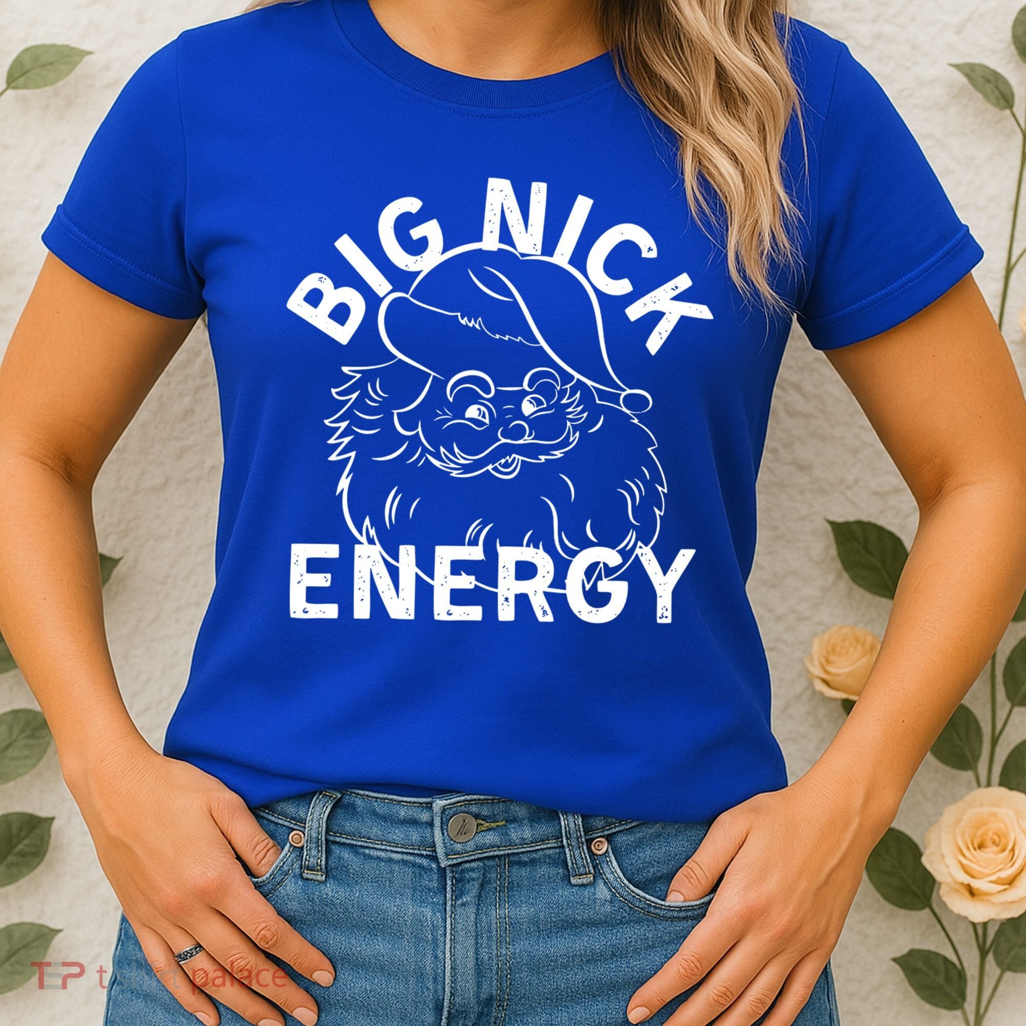 Big Nick Energy Funny Xmas Christmas Gift Women's T-Shirt