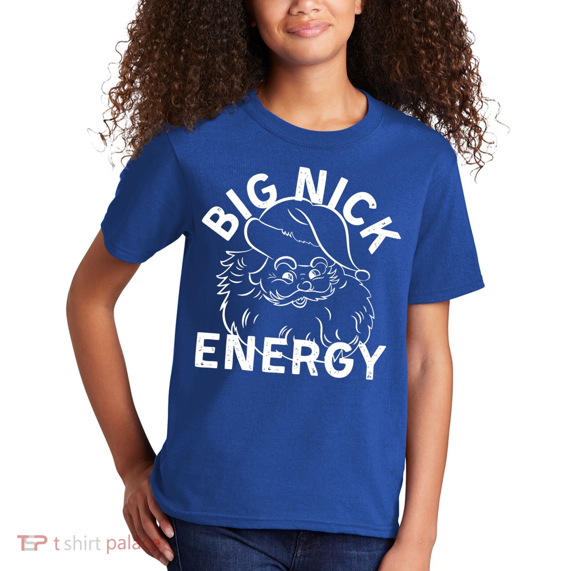 Big Nick Energy Funny Xmas Christmas Gift Kids T-Shirt