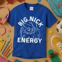 Big Nick Energy Funny Xmas Christmas Gift Kids T-Shirt thumb 3