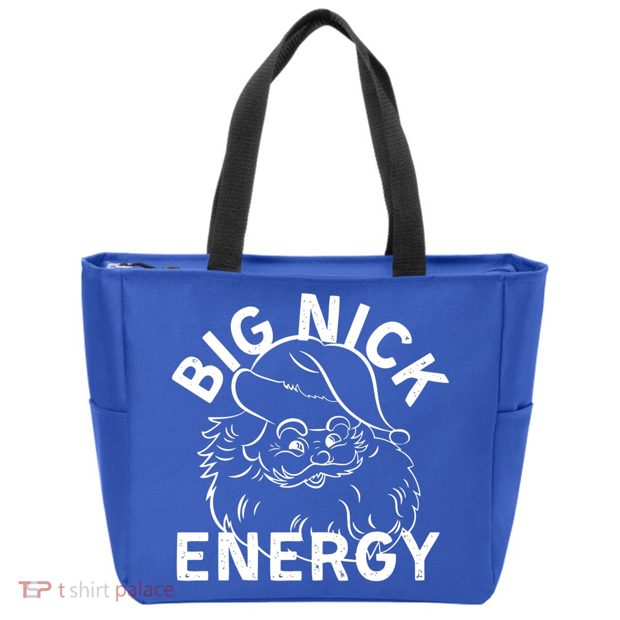 Big Nick Energy Funny Xmas Christmas Gift Tote Bag