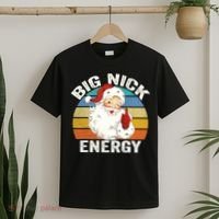 Big Nick Energy Santa Christmas Retro Vintage  T-Shirt thumb 2
