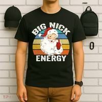 Big Nick Energy Santa Christmas Retro Vintage  T-Shirt thumb 6