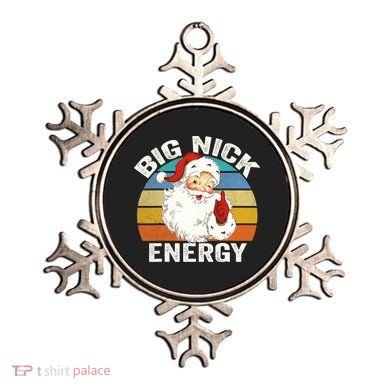 Big Nick Energy Santa Christmas Retro Vintage  Ornament