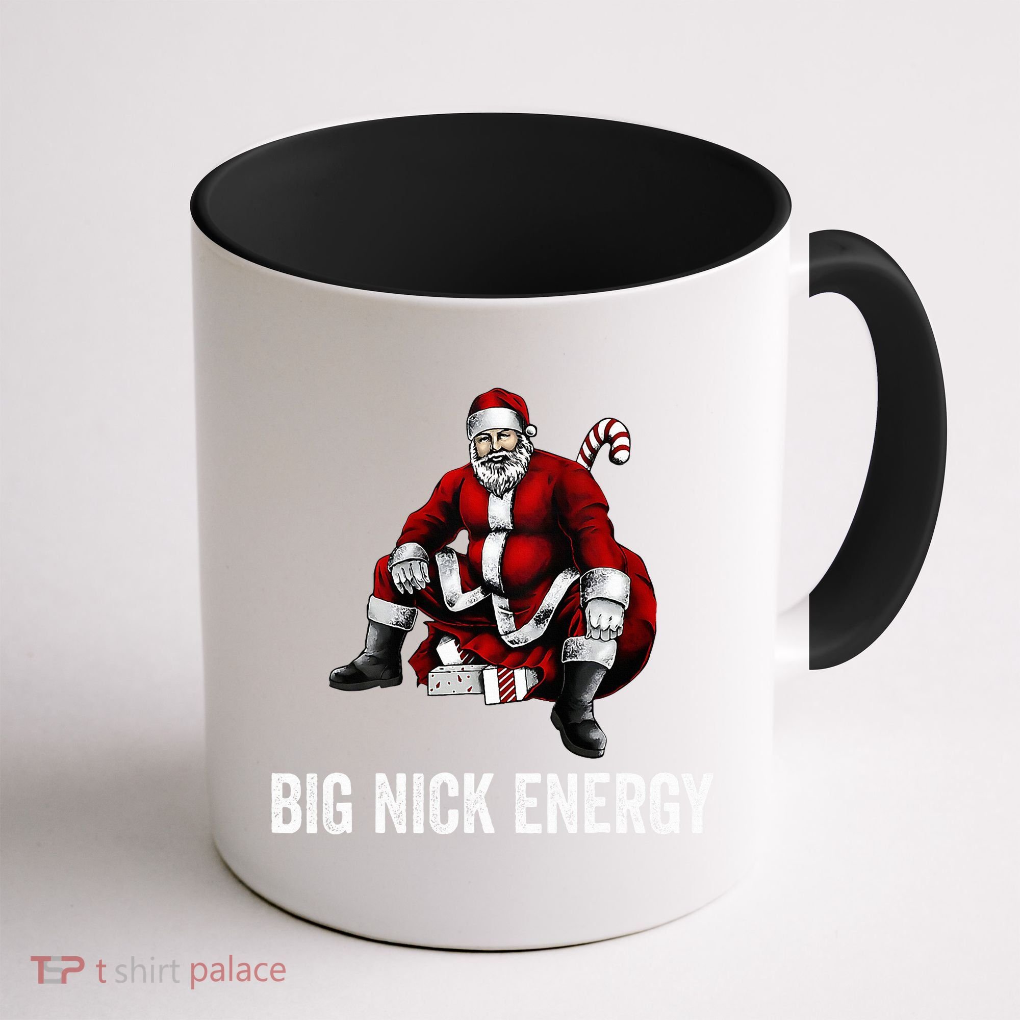 Big Nick Energy Funny Santa Christmas Coffee Mug