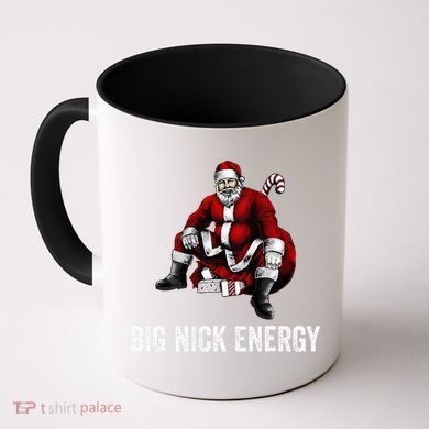 Big Nick Energy Funny Santa Christmas Coffee Mug