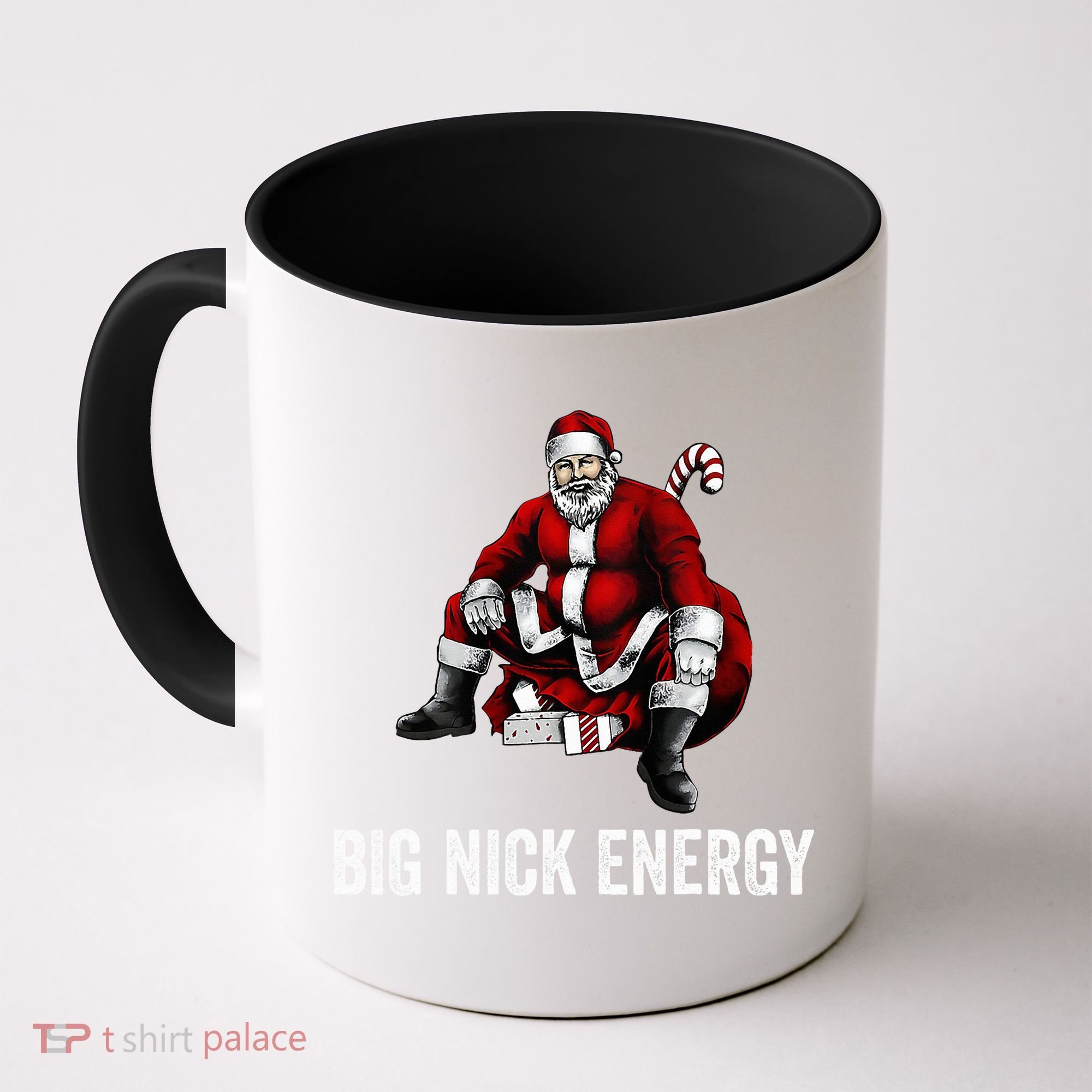Big Nick Energy Funny Santa Christmas Coffee Mug