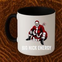 Big Nick Energy Funny Santa Christmas Coffee Mug thumb 2