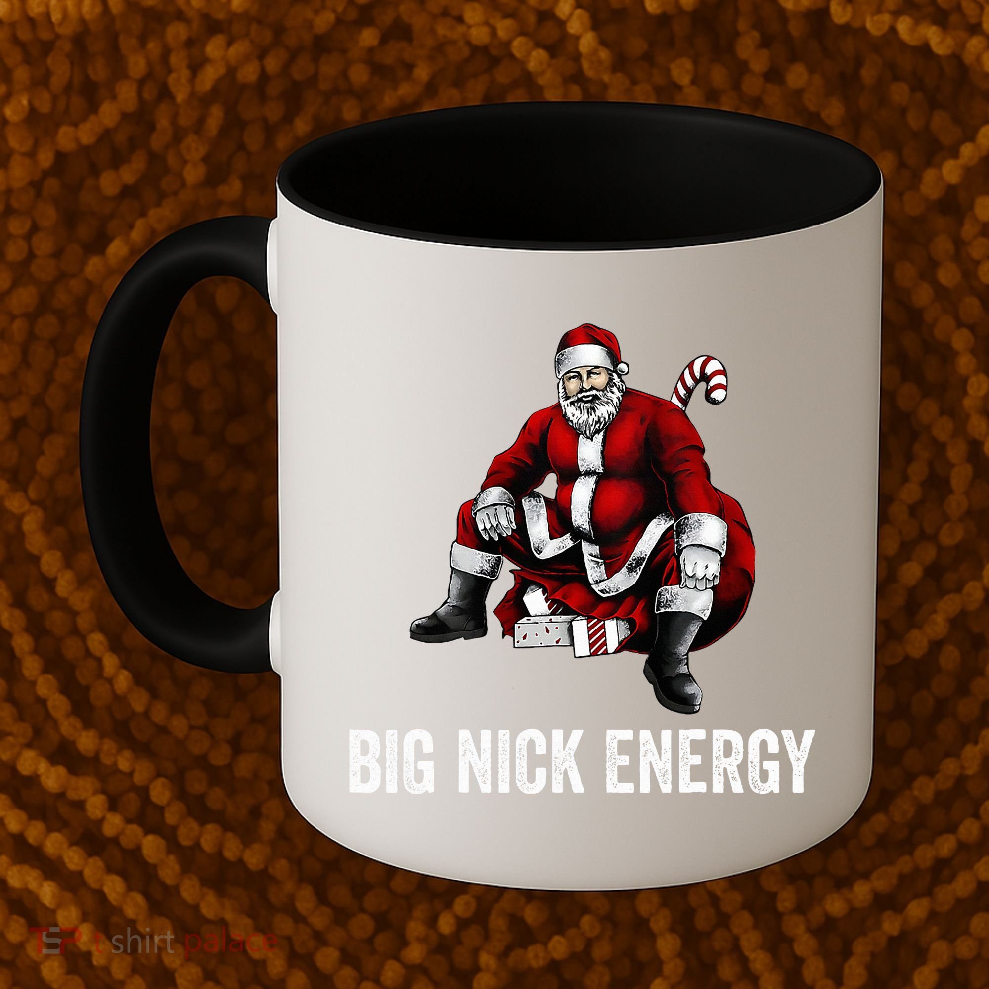 Big Nick Energy Funny Santa Christmas Coffee Mug