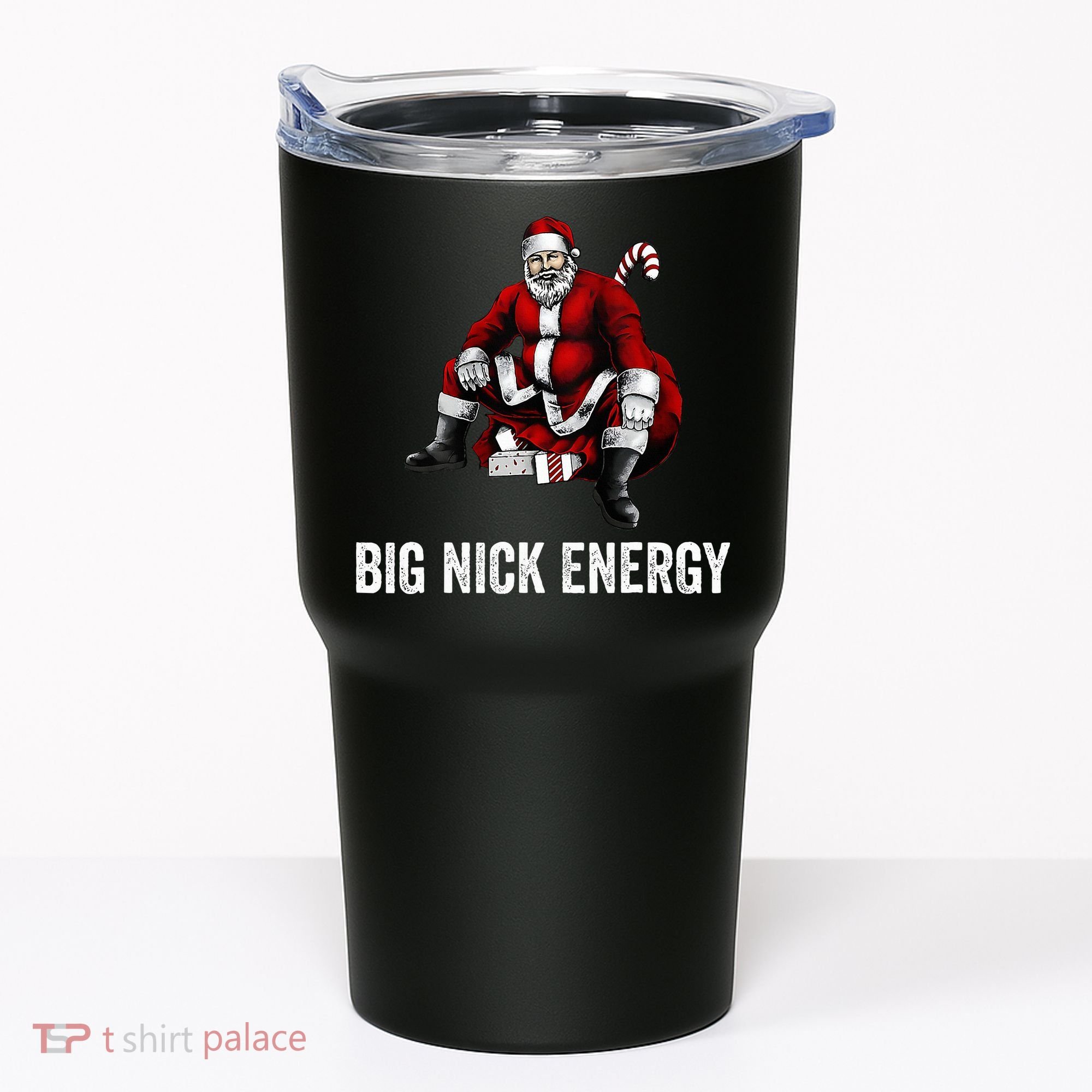 Big Nick Energy Funny Santa Christmas Tumbler