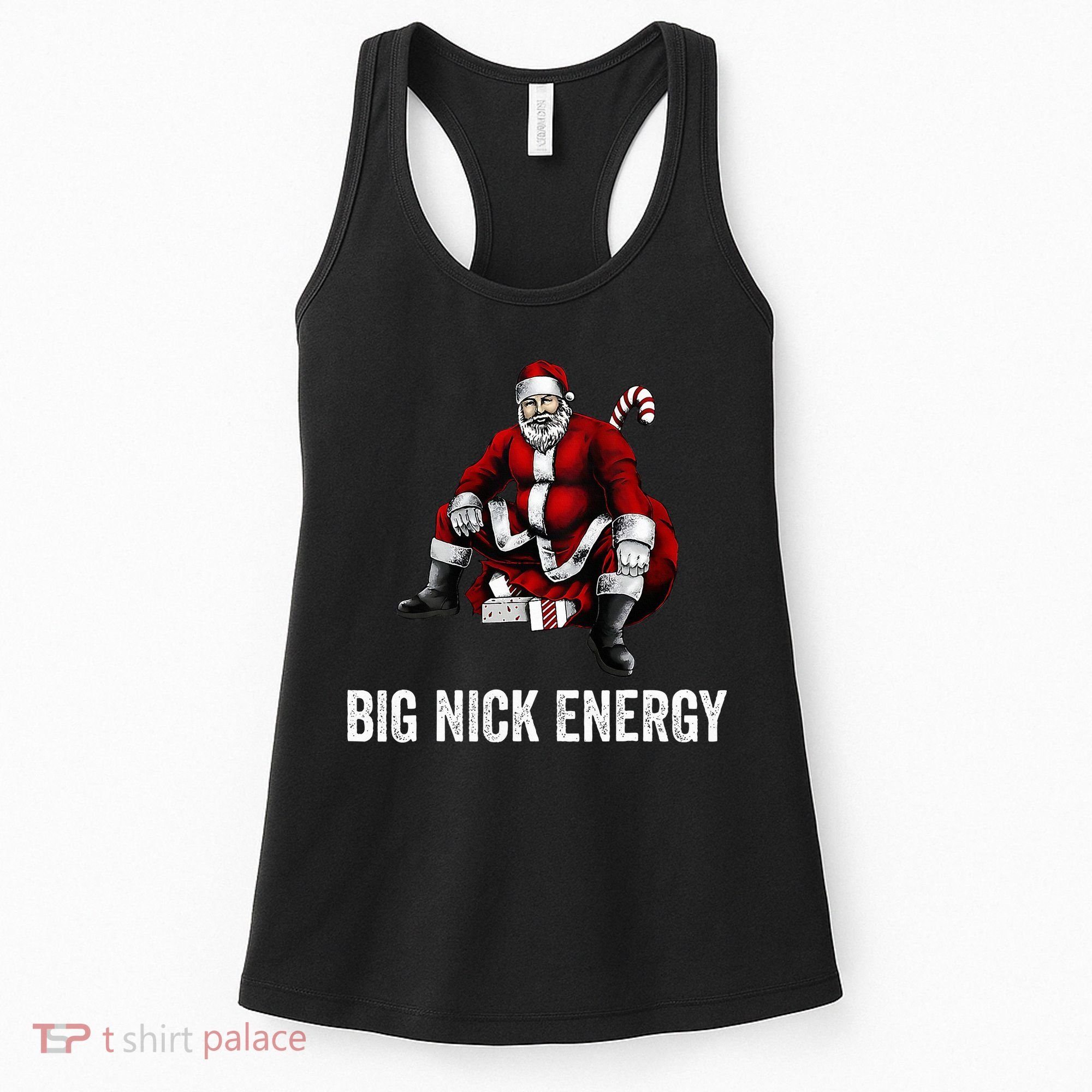 Big Nick Energy Funny Santa Christmas Women's Tank Top