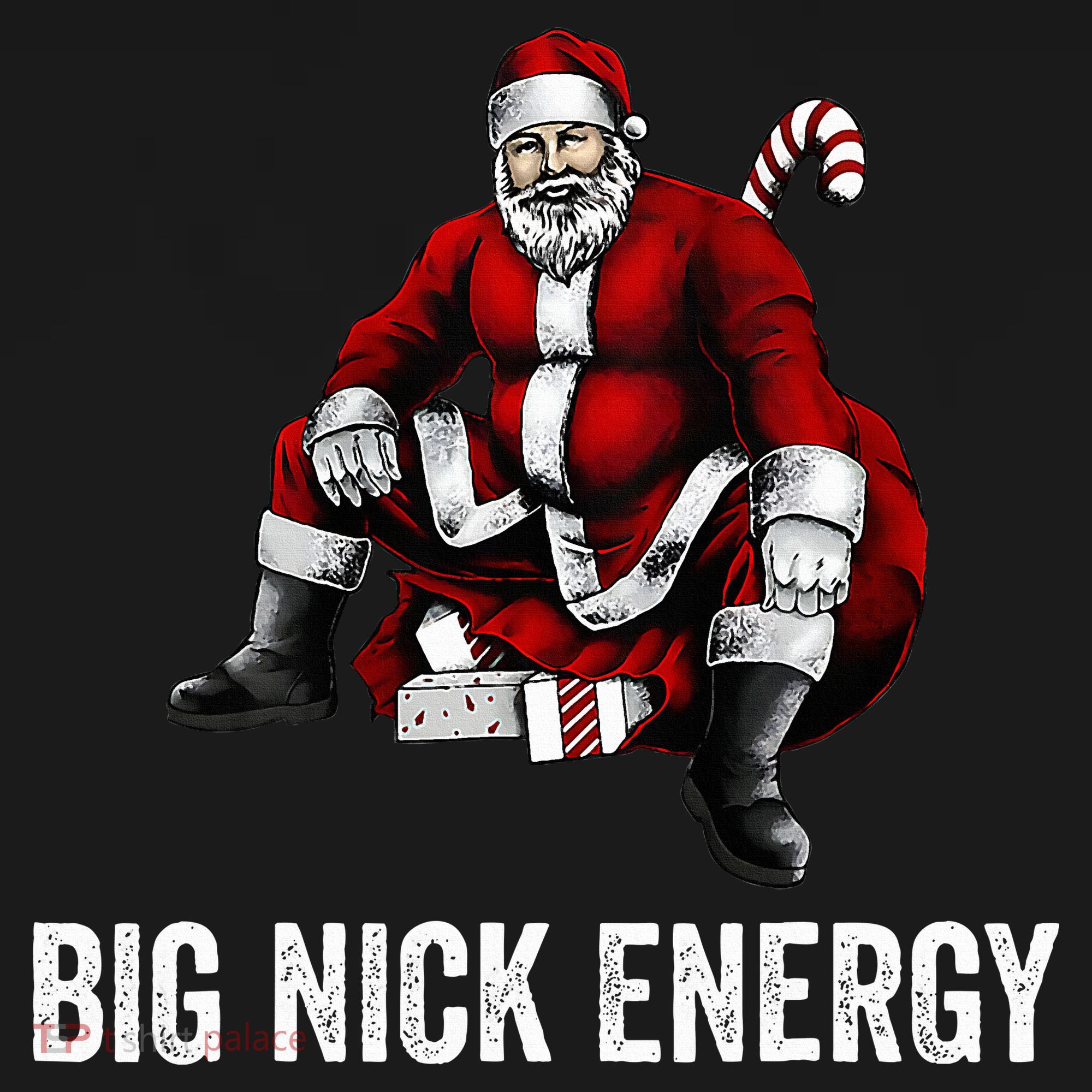 Big Nick Energy Funny Santa Christmas Women's Tank Top
