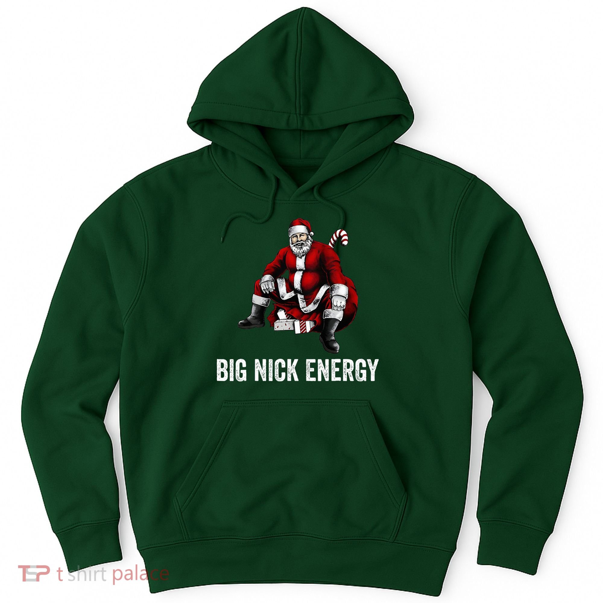 Big Nick Energy Funny Santa Christmas Hoodie