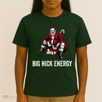 Big Nick Energy Funny Santa Christmas T-Shirt thumb 4