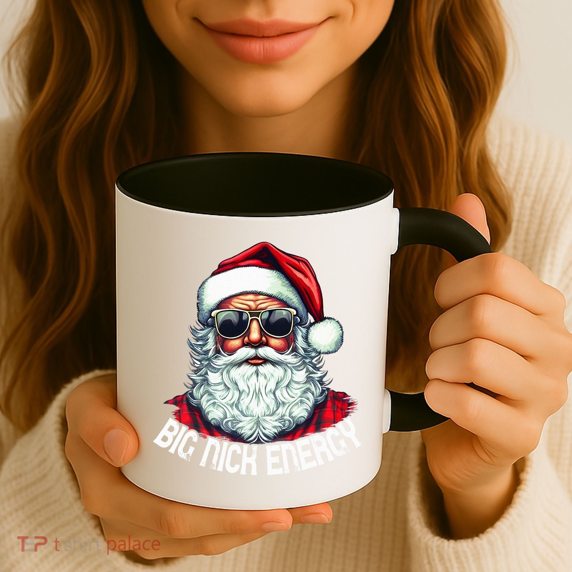 Big Nick Energy Funny Santa Christmas (1) Coffee Mug
