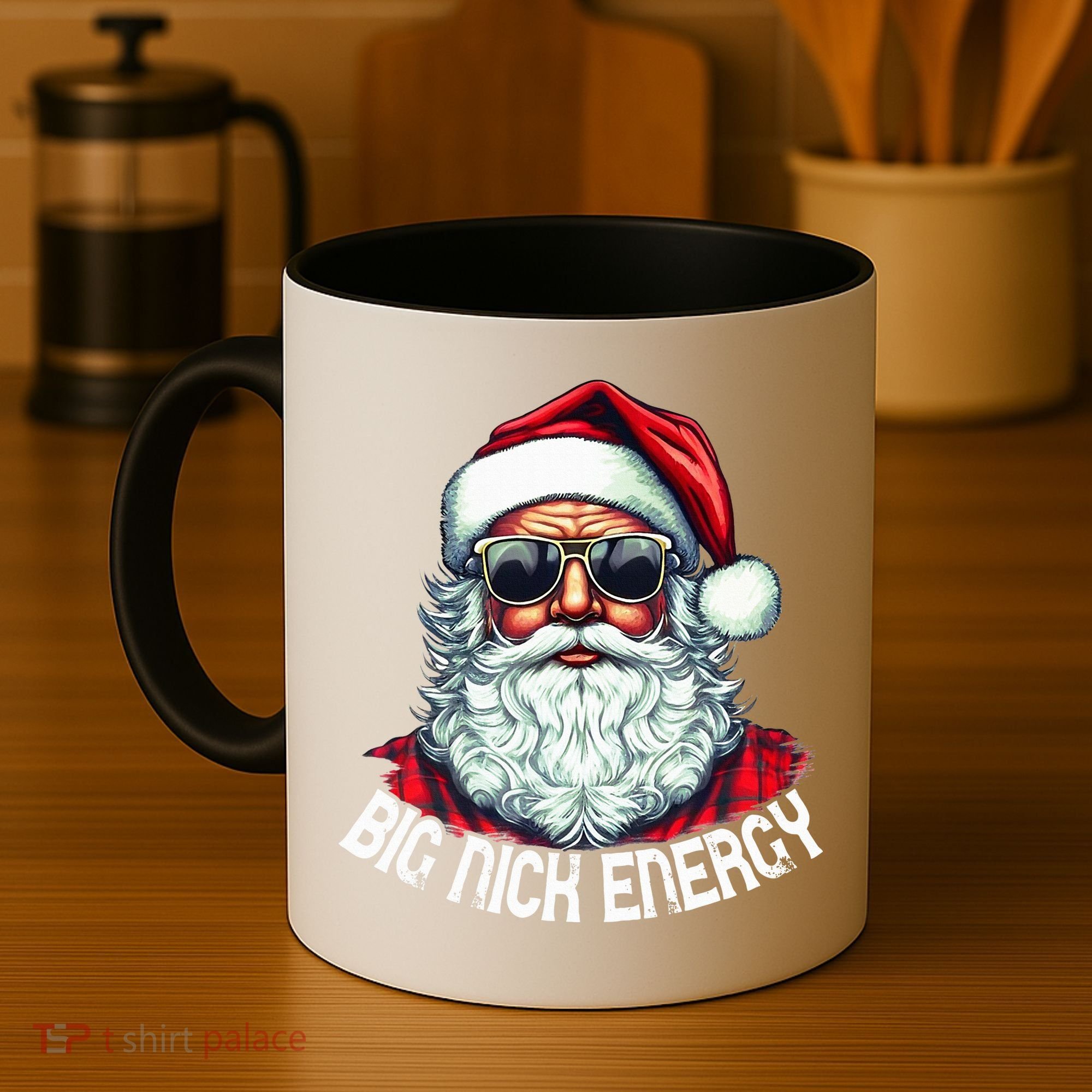 Big Nick Energy Funny Santa Christmas (1) Coffee Mug