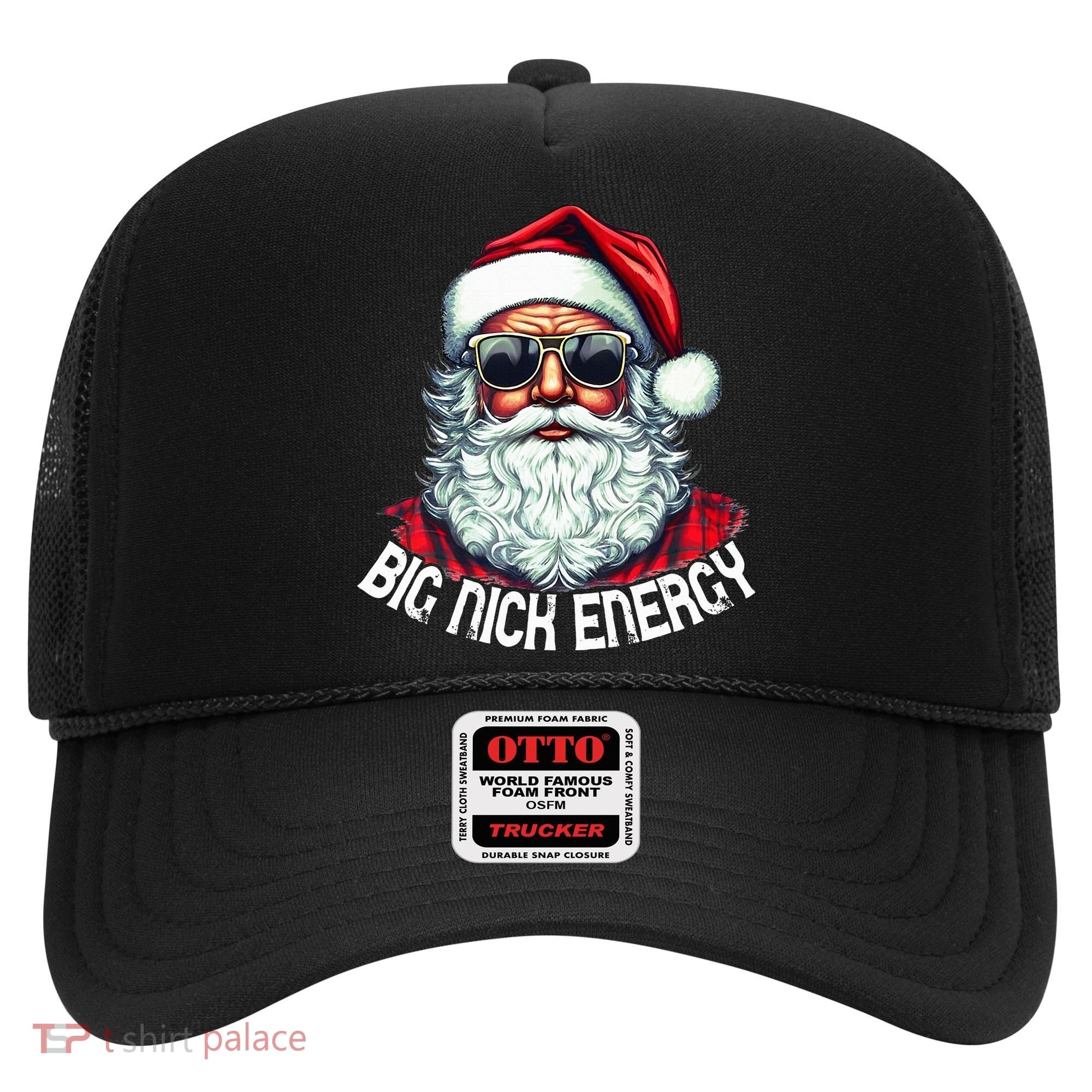 Big Nick Energy Funny Santa Christmas (1) Hat