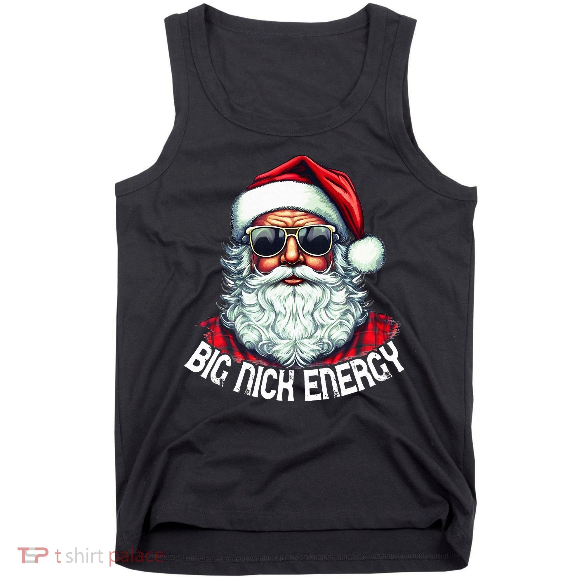 Big Nick Energy Funny Santa Christmas (1) Tank Top