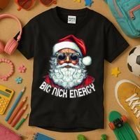 Big Nick Energy Funny Santa Christmas (1) Kids T-Shirt thumb 3