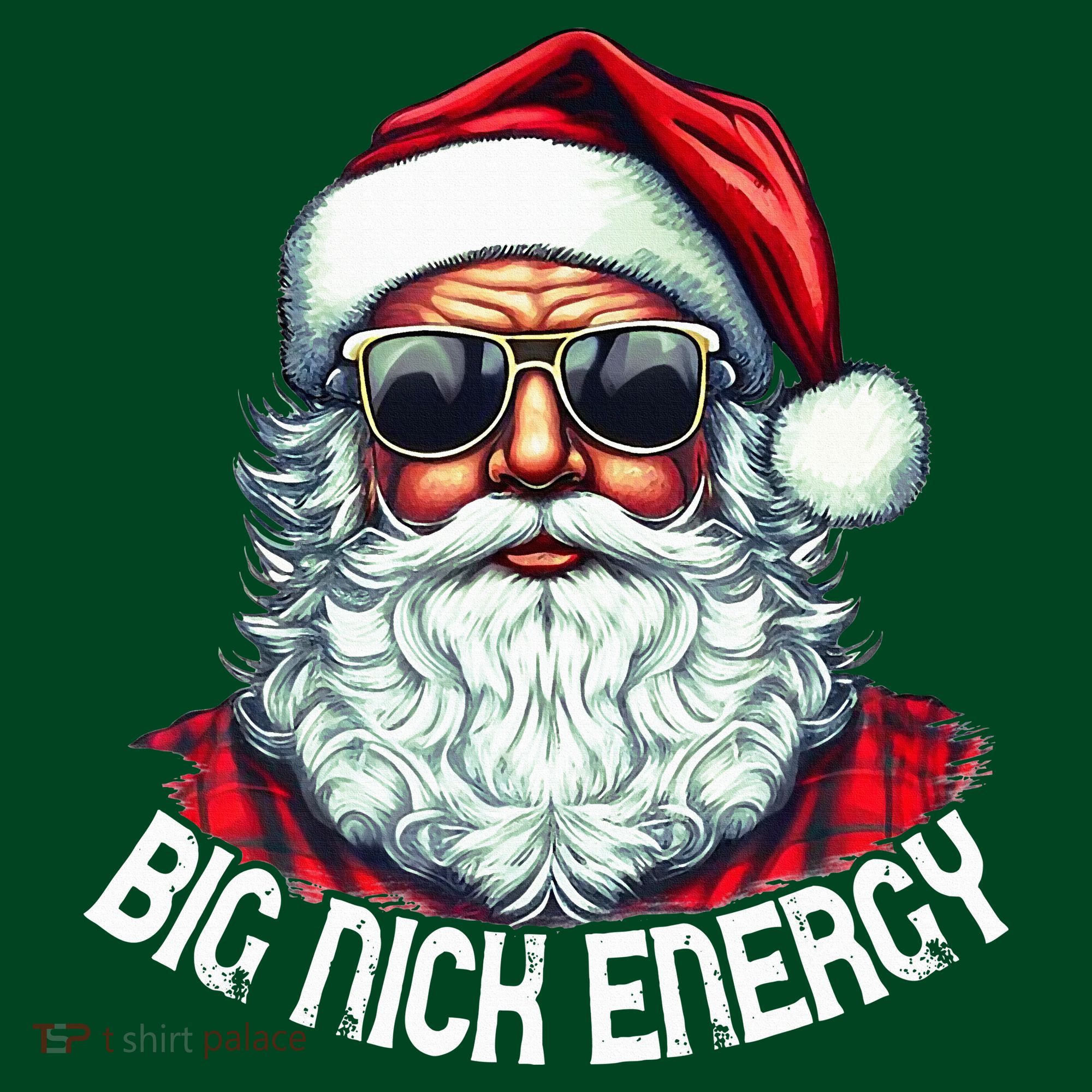 Big Nick Energy Funny Santa Christmas (1) Coaster