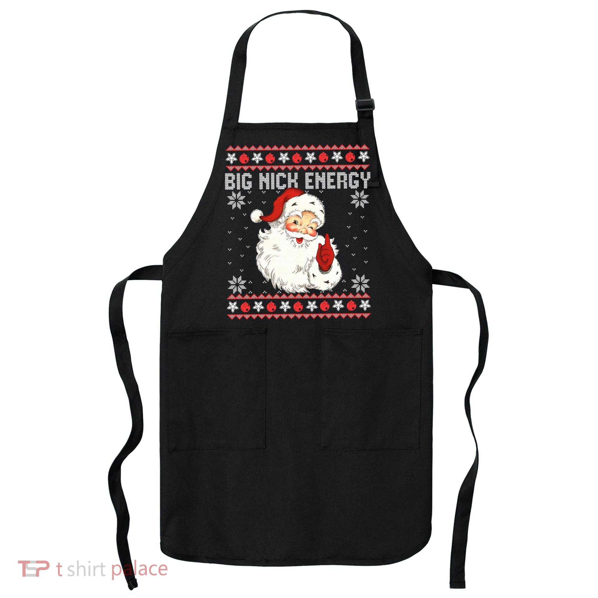 Big Nick Energy Santa Ugly Christmas Sweater  Apron