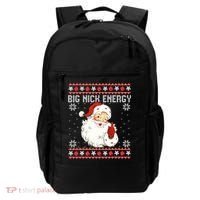 Big Nick Energy Santa Ugly Christmas Sweater  Backpack thumb 0