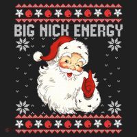 Big Nick Energy Santa Ugly Christmas Sweater  Beanie thumb 2
