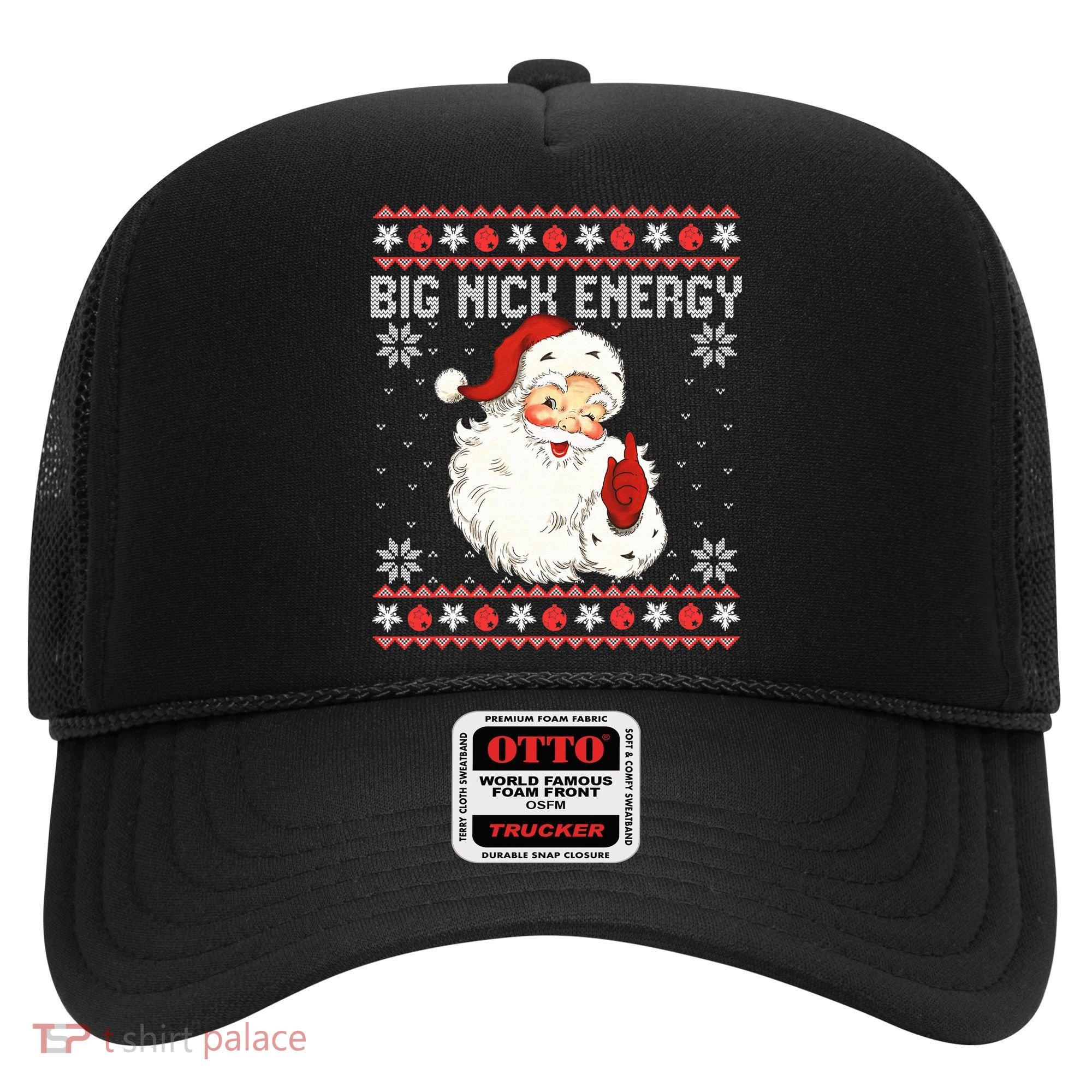 Big Nick Energy Santa Ugly Christmas Sweater  Hat
