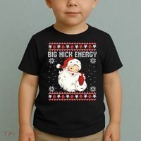 Big Nick Energy Santa Ugly Christmas Sweater  Toddler T-Shirt thumb 2