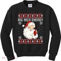 Big Nick Energy Santa Ugly Christmas Sweater  Kids Sweatshirt thumb 0