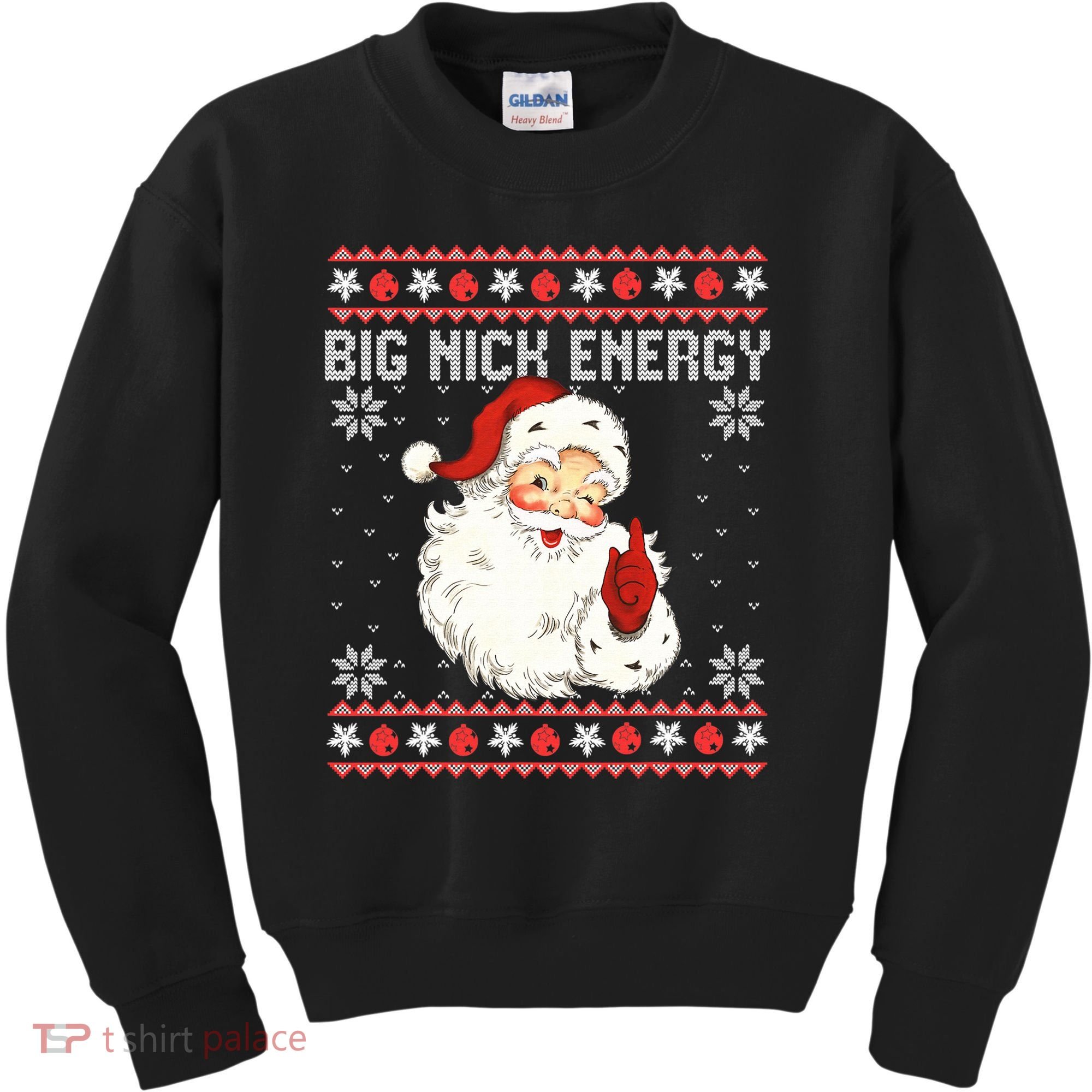 Big Nick Energy Santa Ugly Christmas Sweater  Kids Sweatshirt