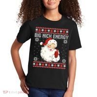 Big Nick Energy Santa Ugly Christmas Sweater  Kids T-Shirt thumb 2