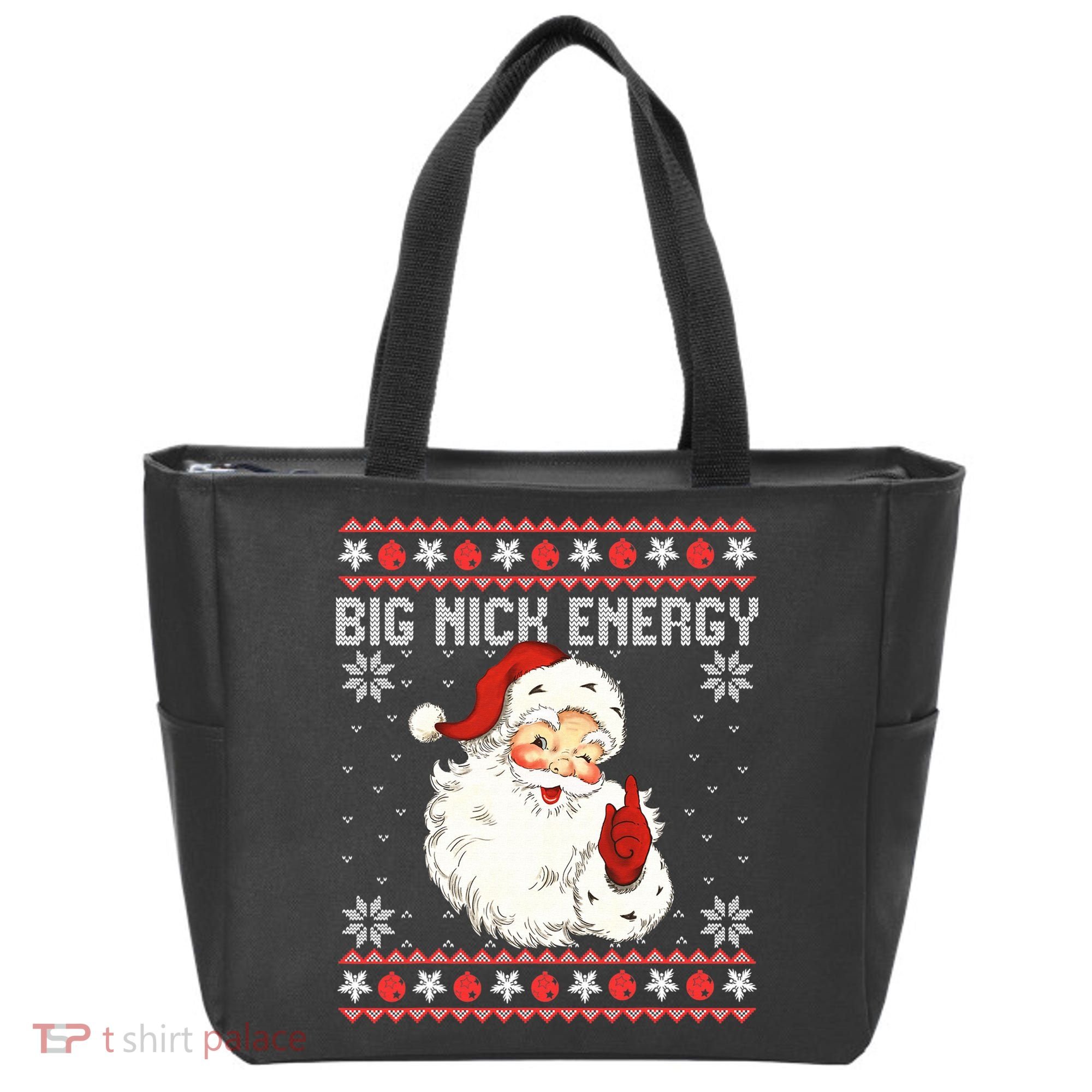 Big Nick Energy Santa Ugly Christmas Sweater  Tote Bag