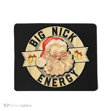 Big Nick Energy Vintage Christmas Santa Mousepad