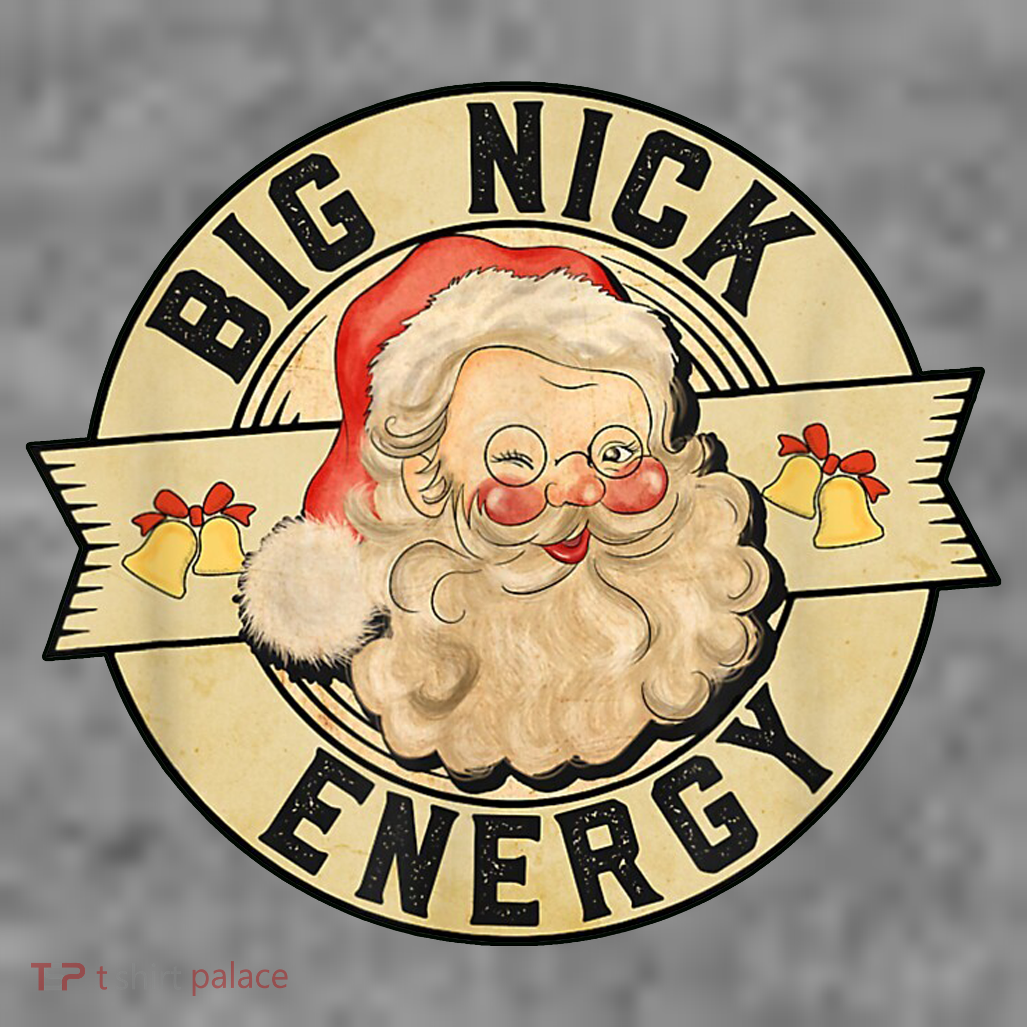 Big Nick Energy Vintage Christmas Santa T-Shirt