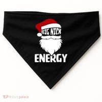 Big Nick Energy Funny Xmas Christmas Ugly Sweater Funny Gift USA-Made Doggie Bandana thumb 0
