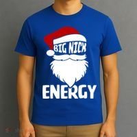 Big Nick Energy Funny Xmas Christmas Ugly Sweater Funny Gift T-Shirt thumb 3