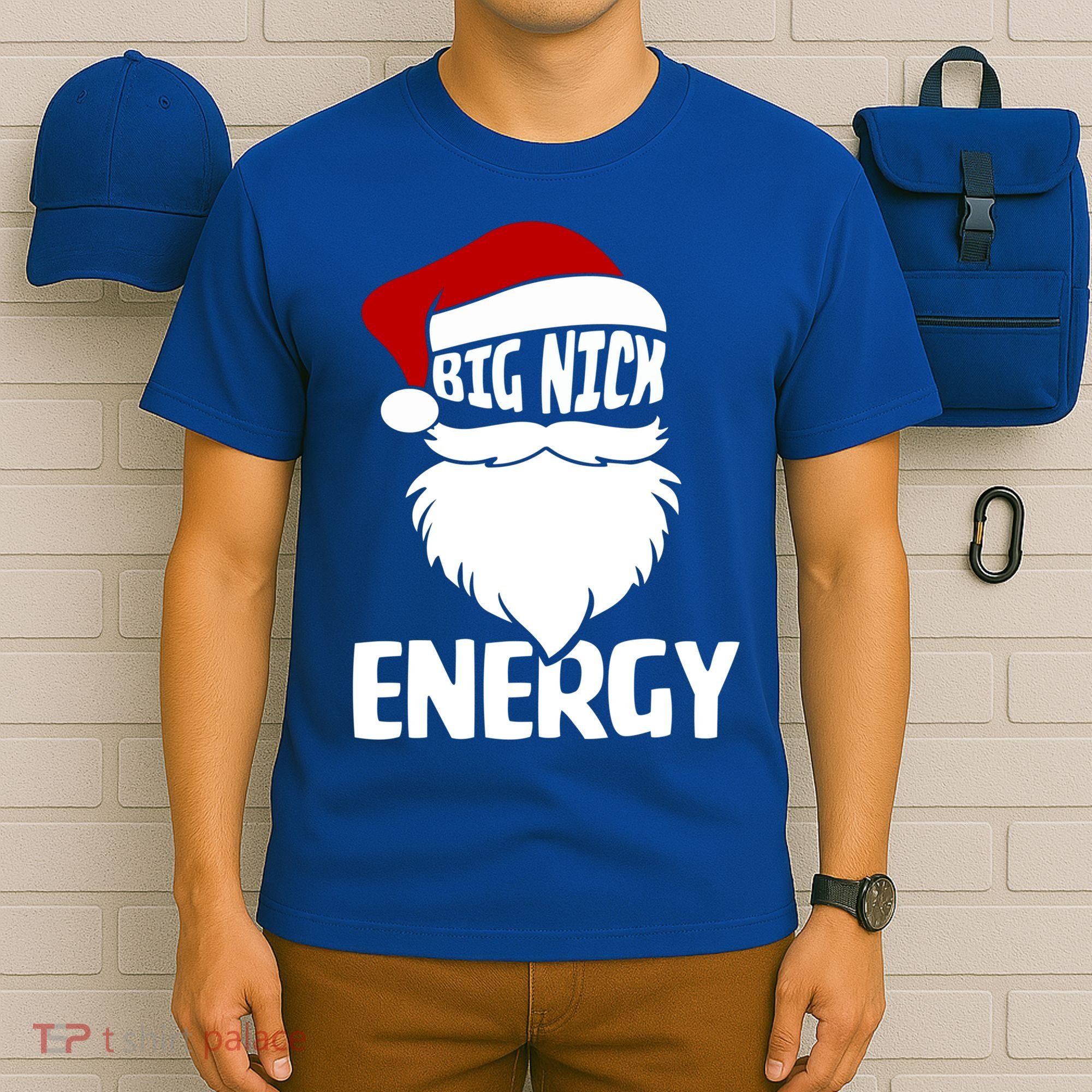Big Nick Energy Funny Xmas Christmas Ugly Sweater Funny Gift T-Shirt