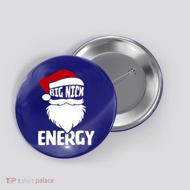 Big Nick Energy Funny Xmas Christmas Ugly Sweater Funny Gift Button