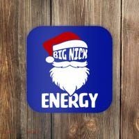 Big Nick Energy Funny Xmas Christmas Ugly Sweater Funny Gift Coaster thumb 0