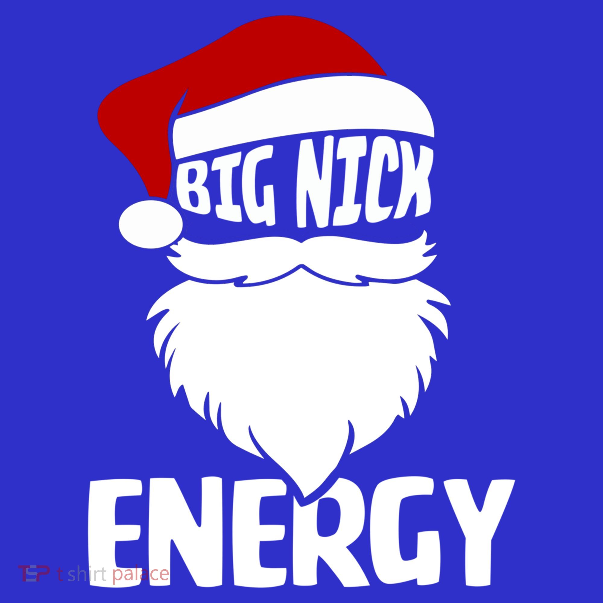 Big Nick Energy Funny Xmas Christmas Ugly Sweater Funny Gift Coaster