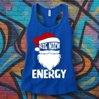 Big Nick Energy Funny Xmas Christmas Ugly Sweater Funny Gift Women's Tank Top thumb 3