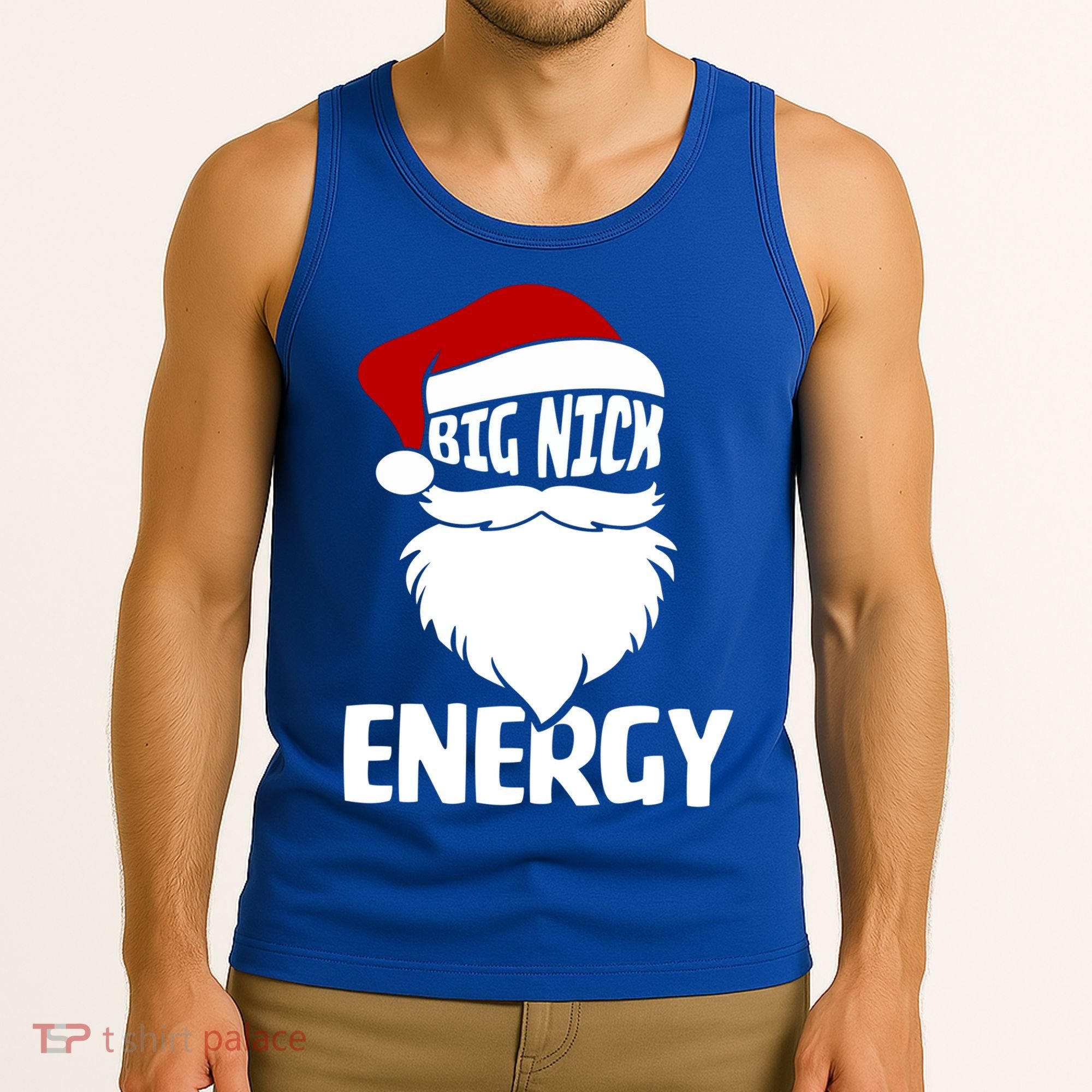 Big Nick Energy Funny Xmas Christmas Ugly Sweater Funny Gift Tank Top