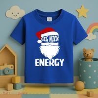 Big Nick Energy Funny Xmas Christmas Ugly Sweater Funny Gift Toddler T-Shirt thumb 3