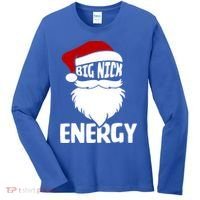 Big Nick Energy Funny Xmas Christmas Ugly Sweater Funny Gift Women's Long Sleeve Shirt thumb 0