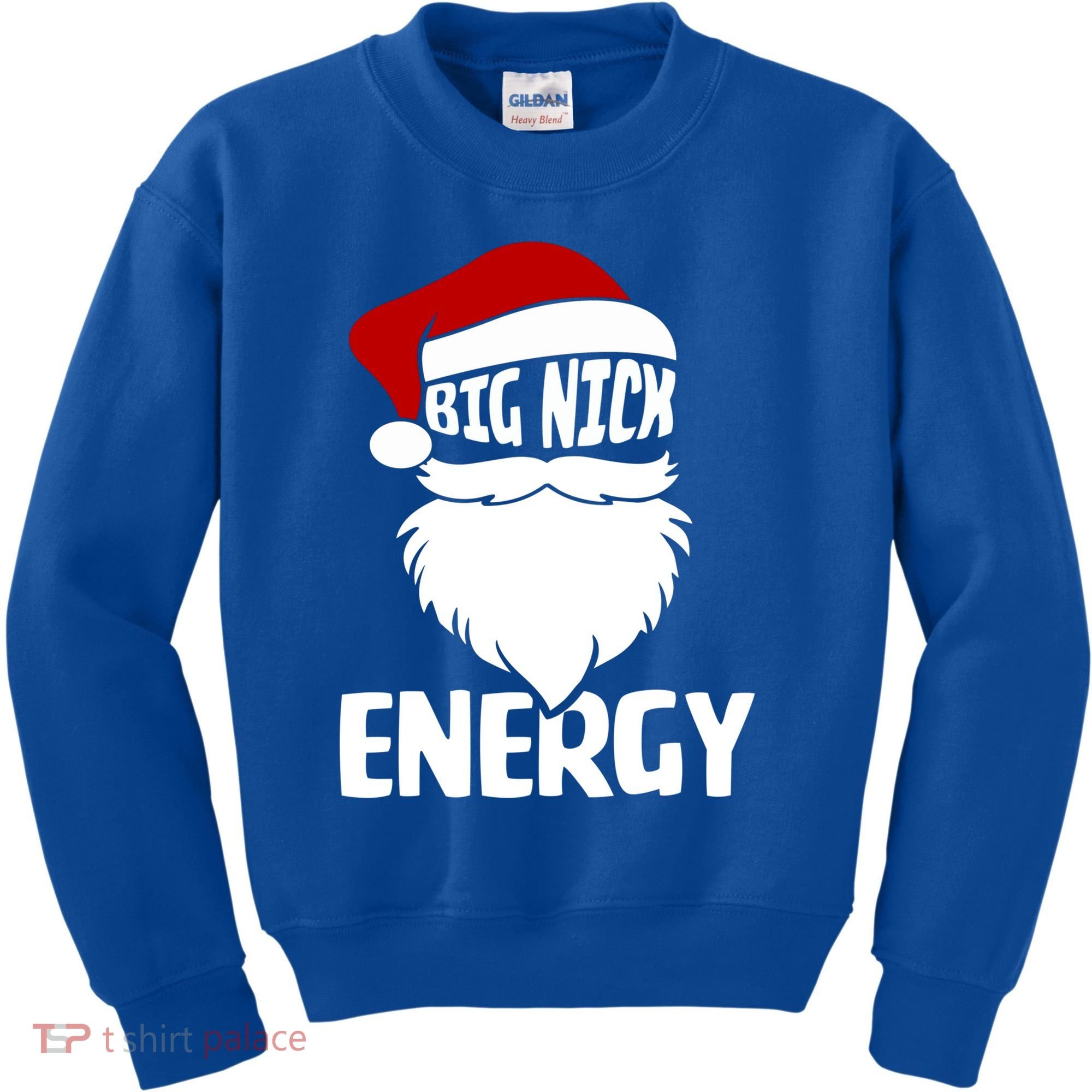 Big Nick Energy Funny Xmas Christmas Ugly Sweater Funny Gift Kids Sweatshirt