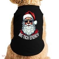 Big Nick Energy Funny Santa Christmas Doggie Tank thumb 0