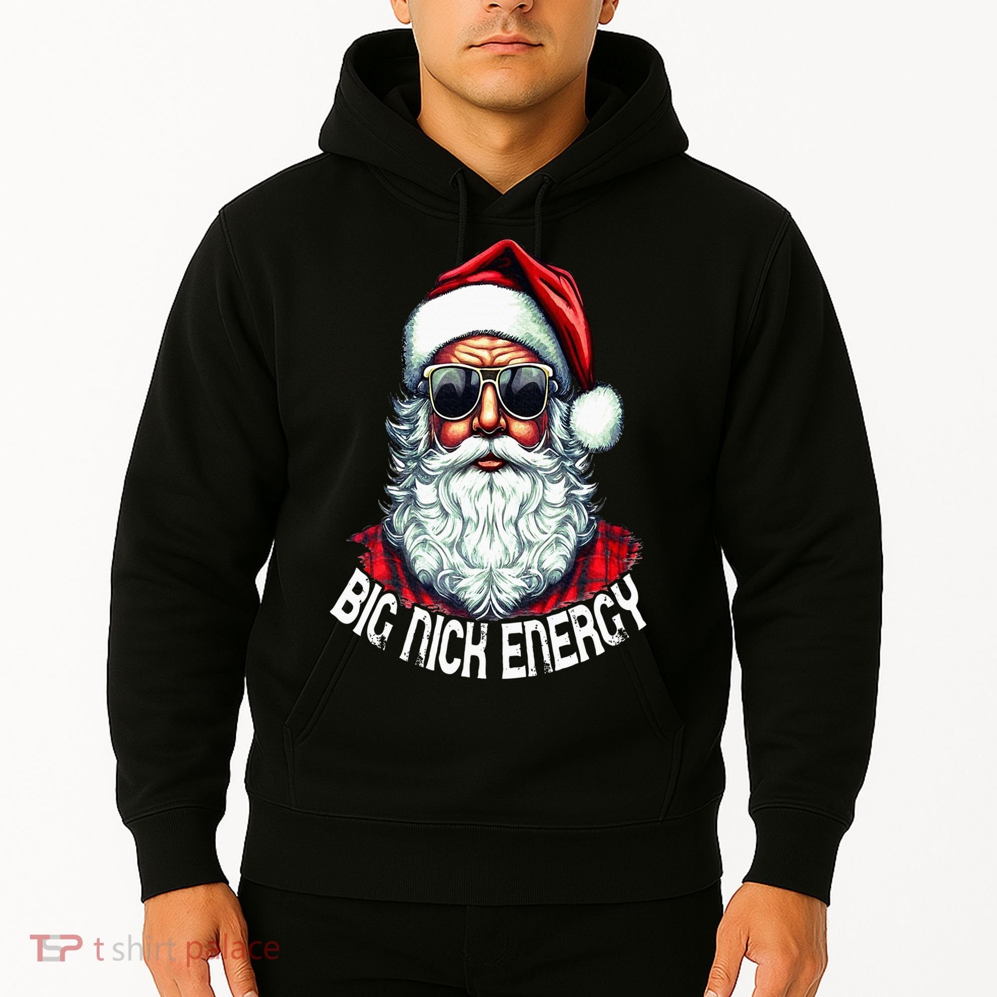 Big Nick Energy Funny Santa Christmas Hoodie