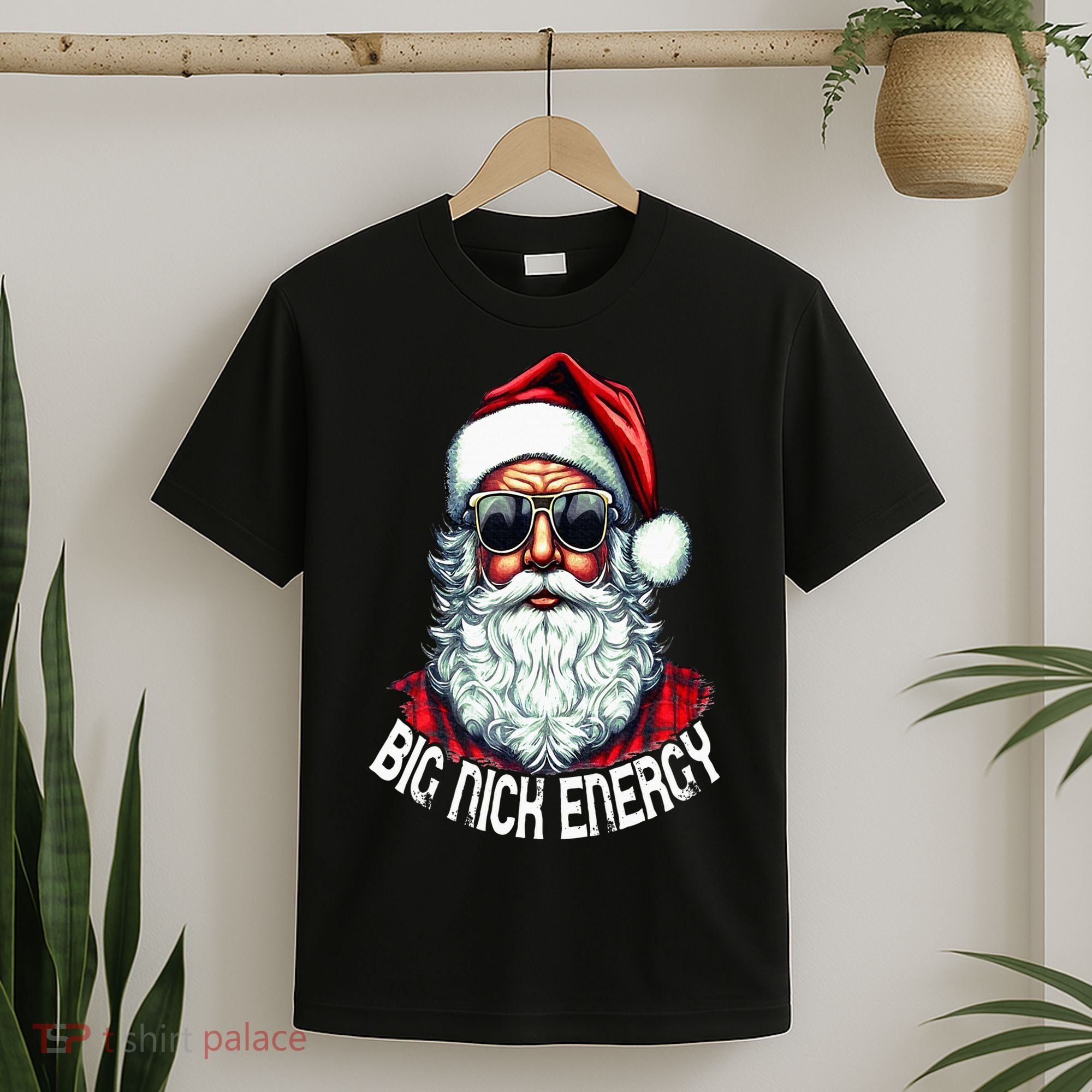 Big Nick Energy Funny Santa Christmas T-Shirt