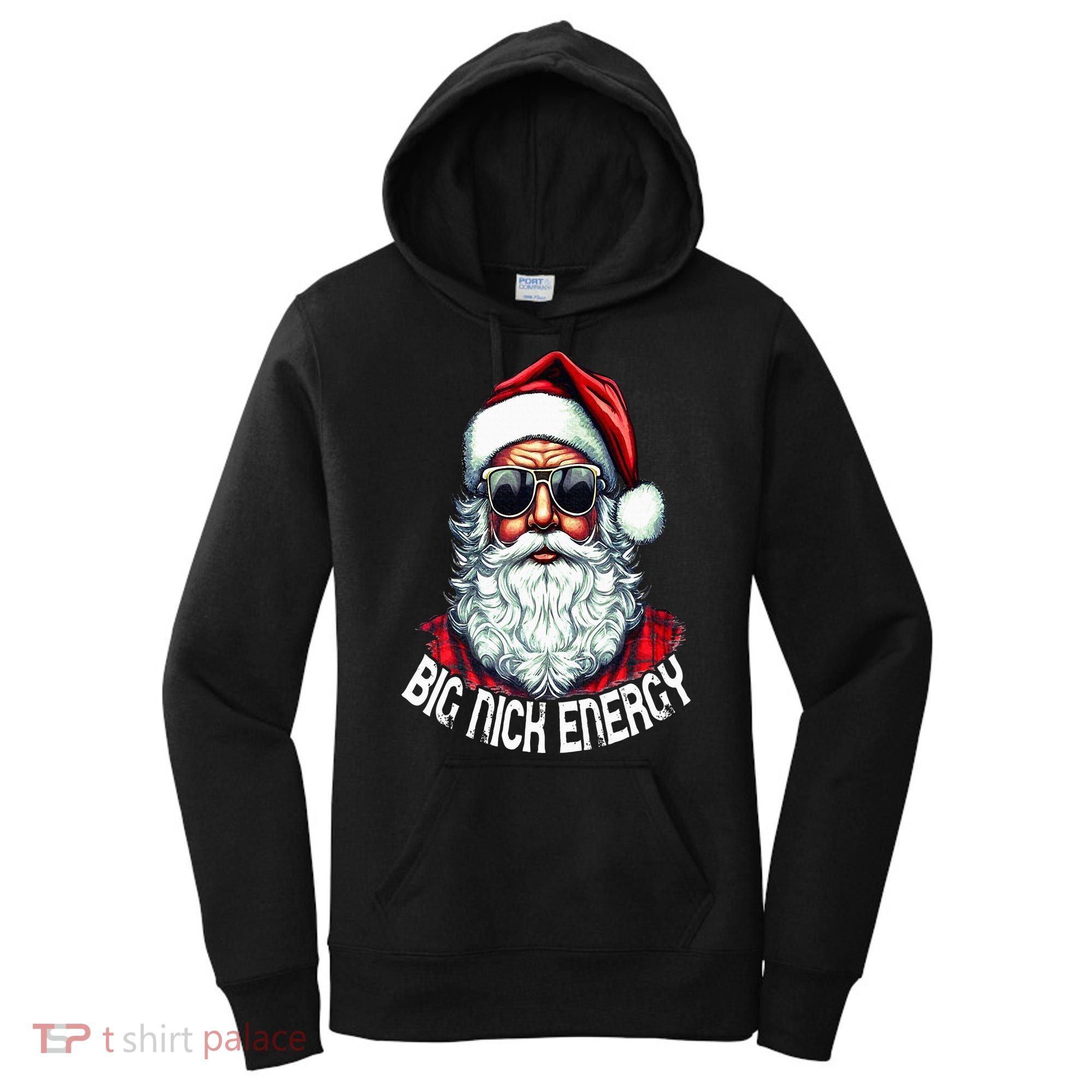 Big Nick Energy Funny Santa Christmas Women's Hoodie
