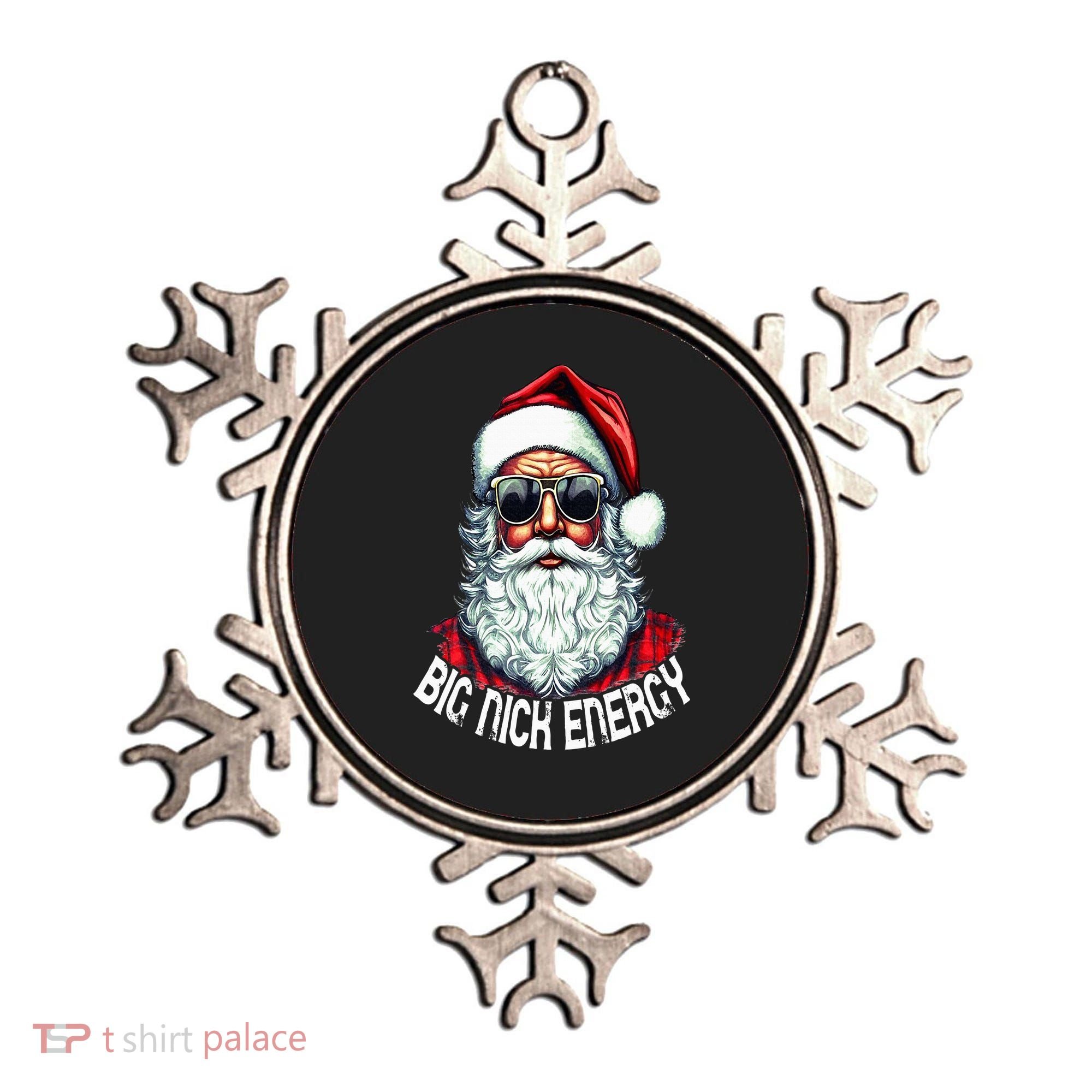 Big Nick Energy Funny Santa Christmas Ornament